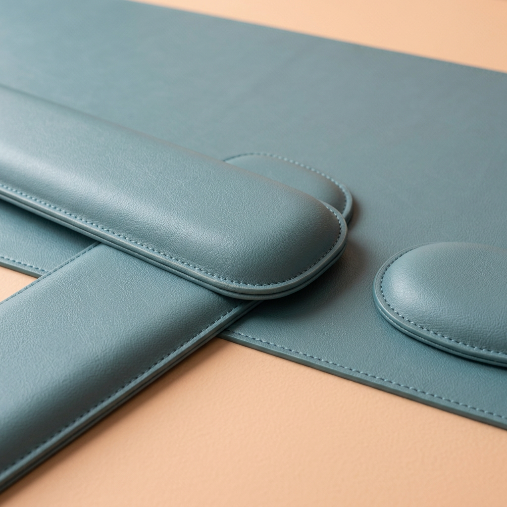 AI concept long keyboard wrist rest profile