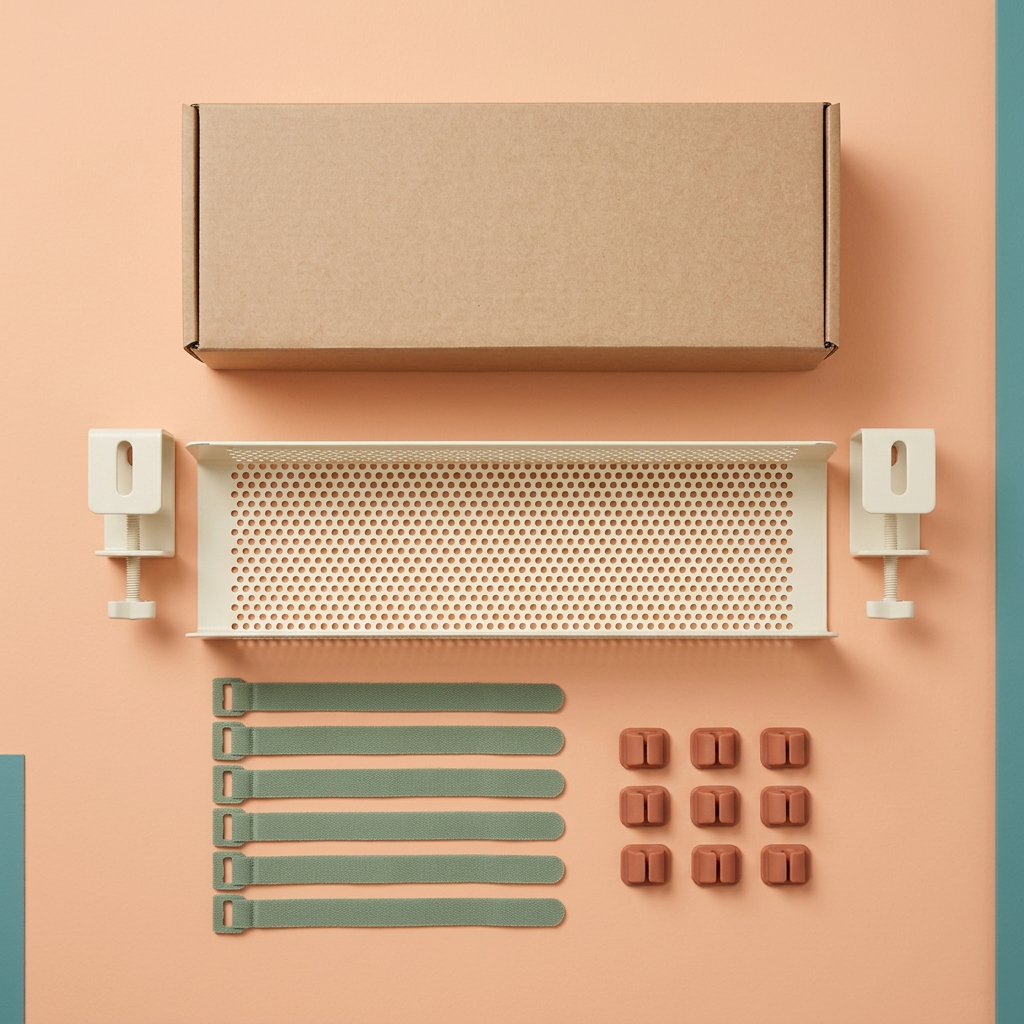 AI concept cable management kit flat lay